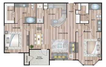 Unit 1307 1307 floor plan